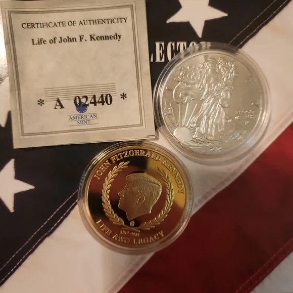 Kennedy And Eagle Coins - Picture 2 of 5
